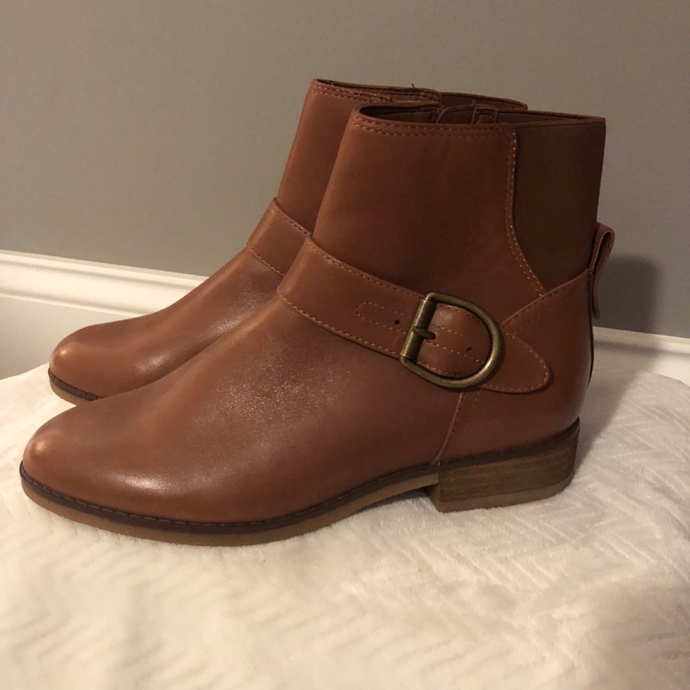 Camel brown booties Aldo brand new